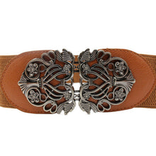 Load image into Gallery viewer, JECKSION Vintage Women Belt 2016 Fashion Accessories Alloy Flower PU Leather Belt Belt Straps For Women