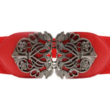 Load image into Gallery viewer, JECKSION Vintage Women Belt 2016 Fashion Accessories Alloy Flower PU Leather Belt Belt Straps For Women