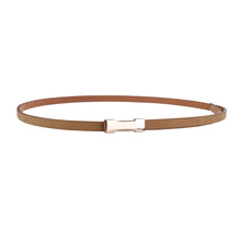 Load image into Gallery viewer, Women Buckle Skinny Waist Belt Adjustable PU Leather Ladies Belts for Dress