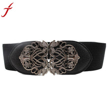 Load image into Gallery viewer, JECKSION Vintage Women Belt 2016 Fashion Accessories Alloy Flower PU Leather Belt Belt Straps For Women