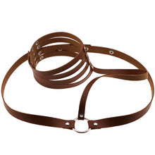 Load image into Gallery viewer, Women Leather Chest Body Bondage Harness Cage Waist Belt Sculpting Costume