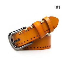 Load image into Gallery viewer, Women Split Leather Casual Buckle Belt
